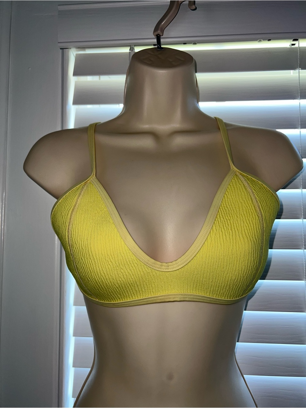 Triangl Yellow Neoprene Bikini Top Large excellent